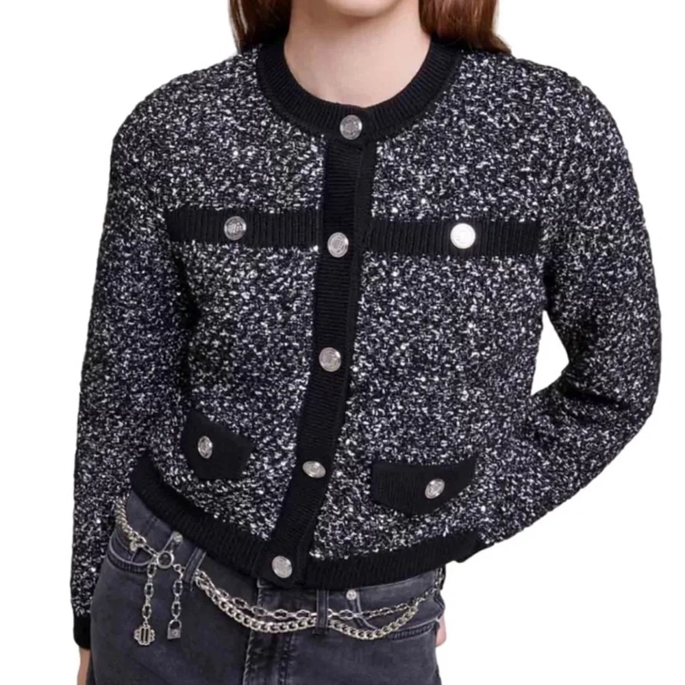 Maje Mevening Cropped Cardigan - Picture 1 of 6